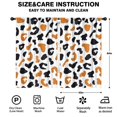 thumbnail image 2 of Blackout Kids Curtains,White and Orange Of Leopard Print Childrens Insulated Curtains Set Of 2,Bedroom Essentials,Toddler Room Decor 52"x84", 2 of 5