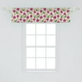 thumbnail image 2 of Ambesonne Pink Floral Window Valance, Vivid Poppy Petals Buds, 54" X 12", Pale Eggshell Multicolor, 2 of 3