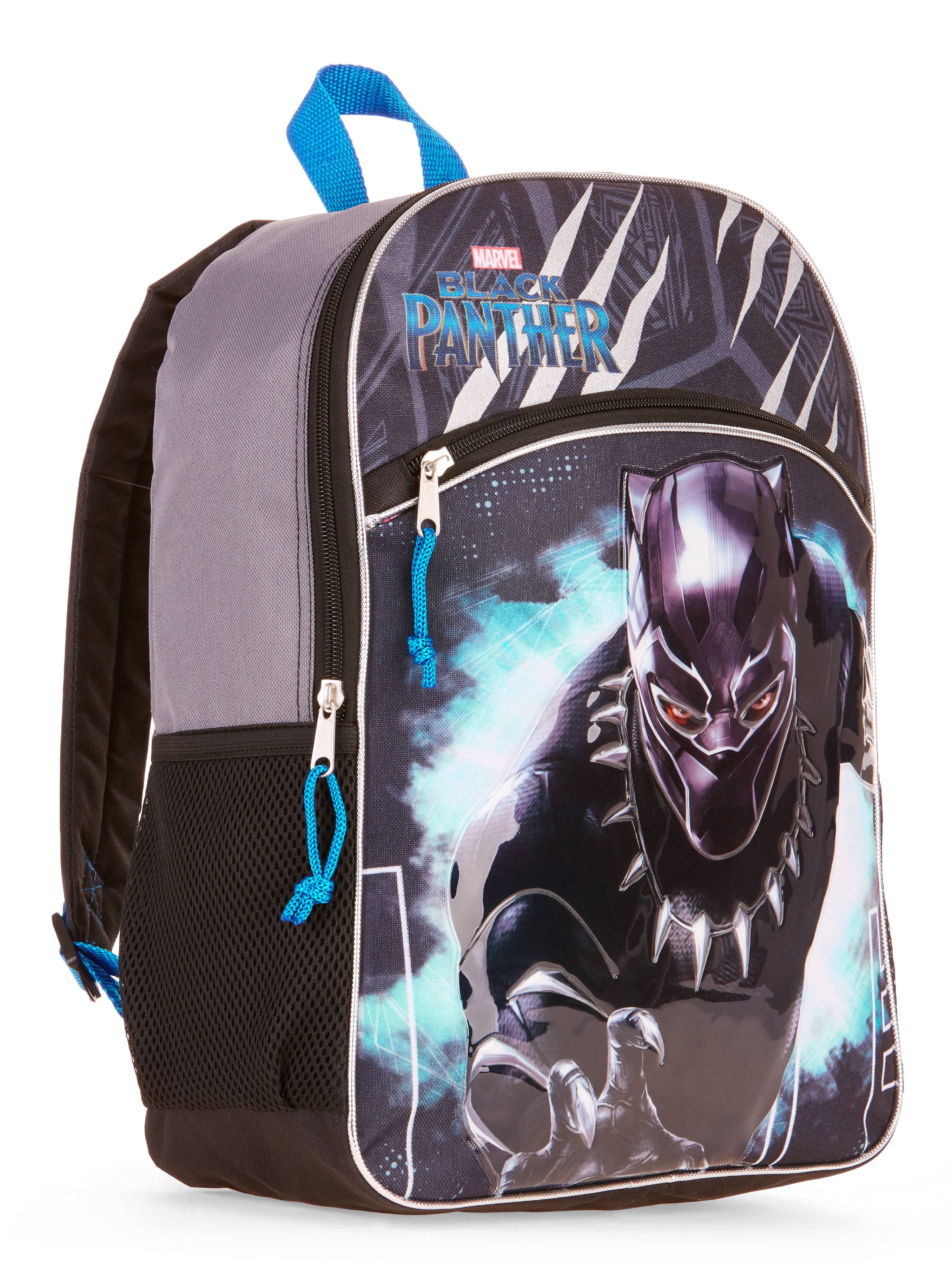 Black Panther Personalise School Bag Backpack Rucksack Reflective Kids Bday Gift
