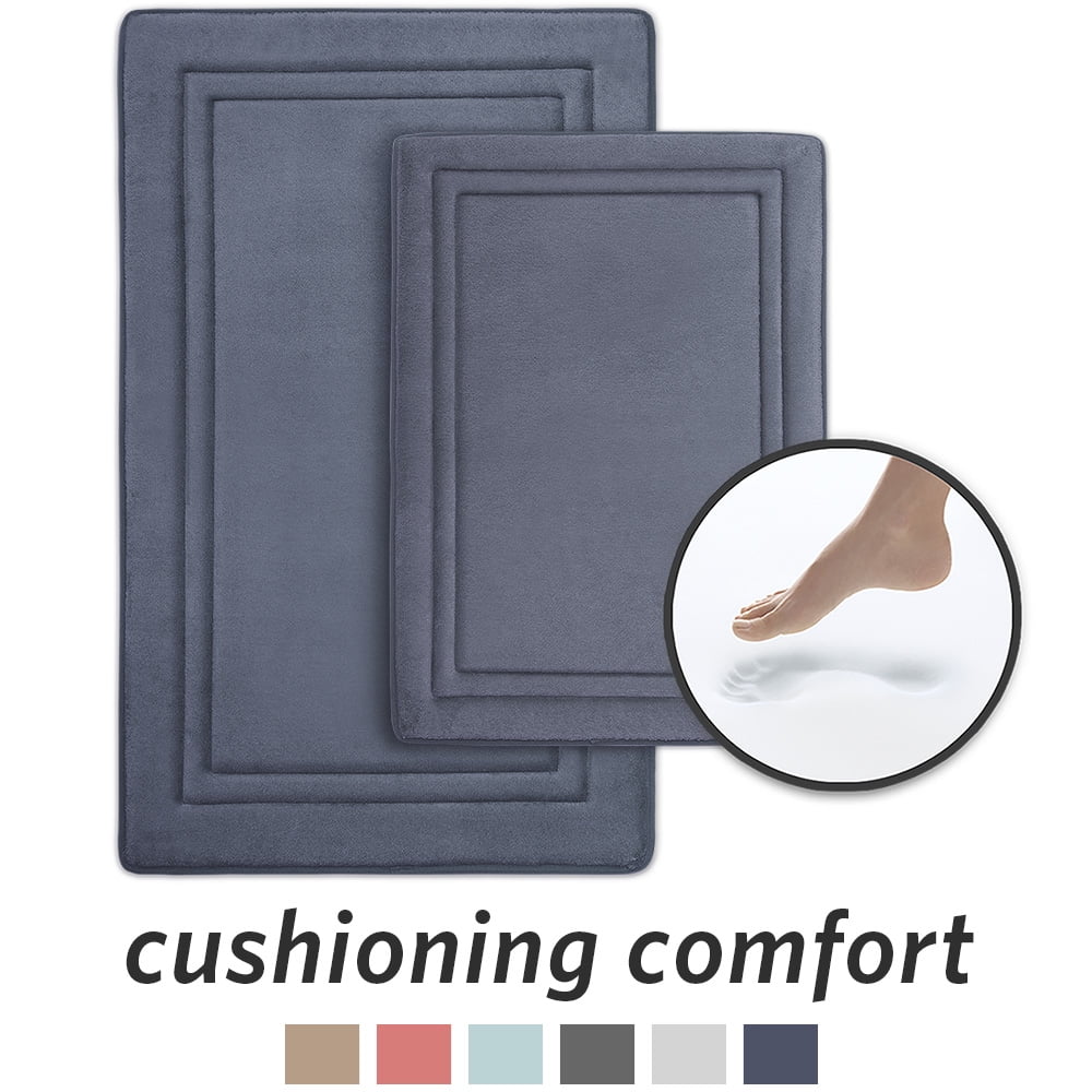 Microdry SpeedDry 100 Polyester, 15mm Memory Foam Bath Mat with