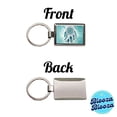thumbnail image 4 of Abstract Teal Blue Dream Catcher Southwestern Design Metal Rectangle Keychain, 4 of 7