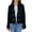 Black, variant on Shadoumai Womens Long Sleeve Open Front Cropped Fringe Trim Jacket Work Office Casual Blazer Fashion Fuzzy Coat Jacket