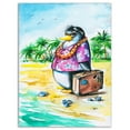 thumbnail image 2 of Designart Penguin Profitant de Vacances à la Plage - Imprimé d'Animal de Dessin Animé, 2 of 3
