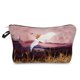 thumbnail image 1 of Bolsas de cosméticos de alta calidad para mujer, neceser para maquillaje estampado, diseño de Ukiyoe, bolsa de almacenamiento de Loto Azul, estuches para lápices de paisaje LIUWENJING unisex, 1 of 2