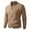 #Khaki, variant on DPTALR George Men Casual Fashion，Stand-up Collar，Elastic Knit Zipper Cardigan Long Sleeve Sweater Coat,Red Big and Tall Men M