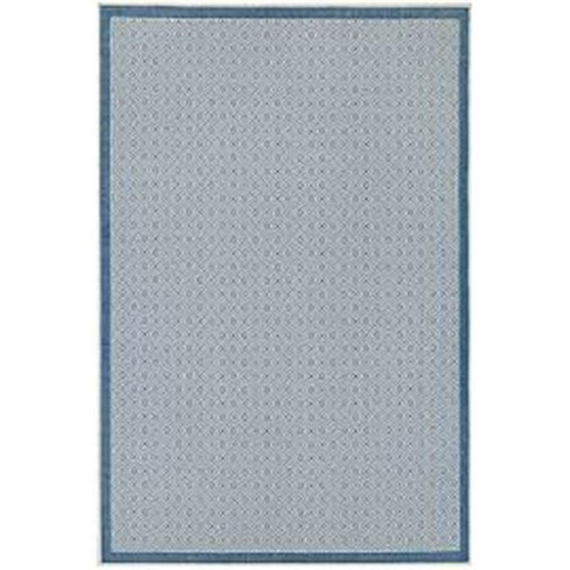 Couristan 79491235510092T 5 ft. 10 in. x 9 ft. 2 in. Monaco Sea Pier Rug, Sand & Azure