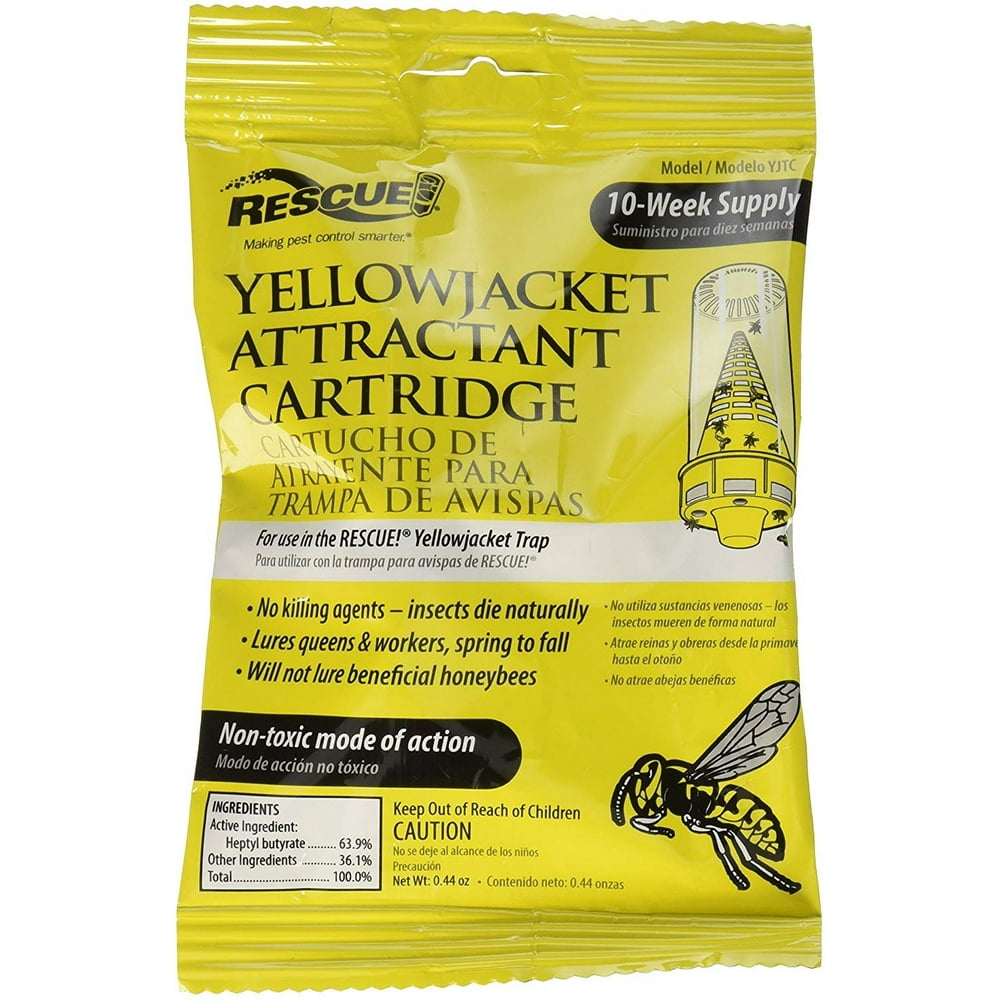 9pack RESCUE!Yellow Jacket Attractant Cartridge; It works inside the