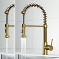 thumbnail image 5 of VIGO Edison Single Handle Pull-Down Sprayer Kitchen Faucet in Matte Brushed Gold, 5 of 17