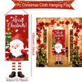 thumbnail image 1 of Bandera colgante de Papá Noel, decoraciones navideñas para el hogar, adornos navideños 2024, regalos de Navidad y Año Nuevo 2025, 1 of 5