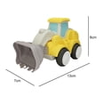 thumbnail image 2 of Milaget Engineering Pull Back Car Friction Power Engineering Toys Learning Toy Bulldozer, 2 of 8