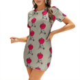 thumbnail image 1 of Robe de Barbecue à Encolure Carrée Nouvelle Grande Taille Élégante pour Femmes Robe Serrée Taille Feu Grillmaster Rouille Jardin Balcon Bratwurst, 1 of 5