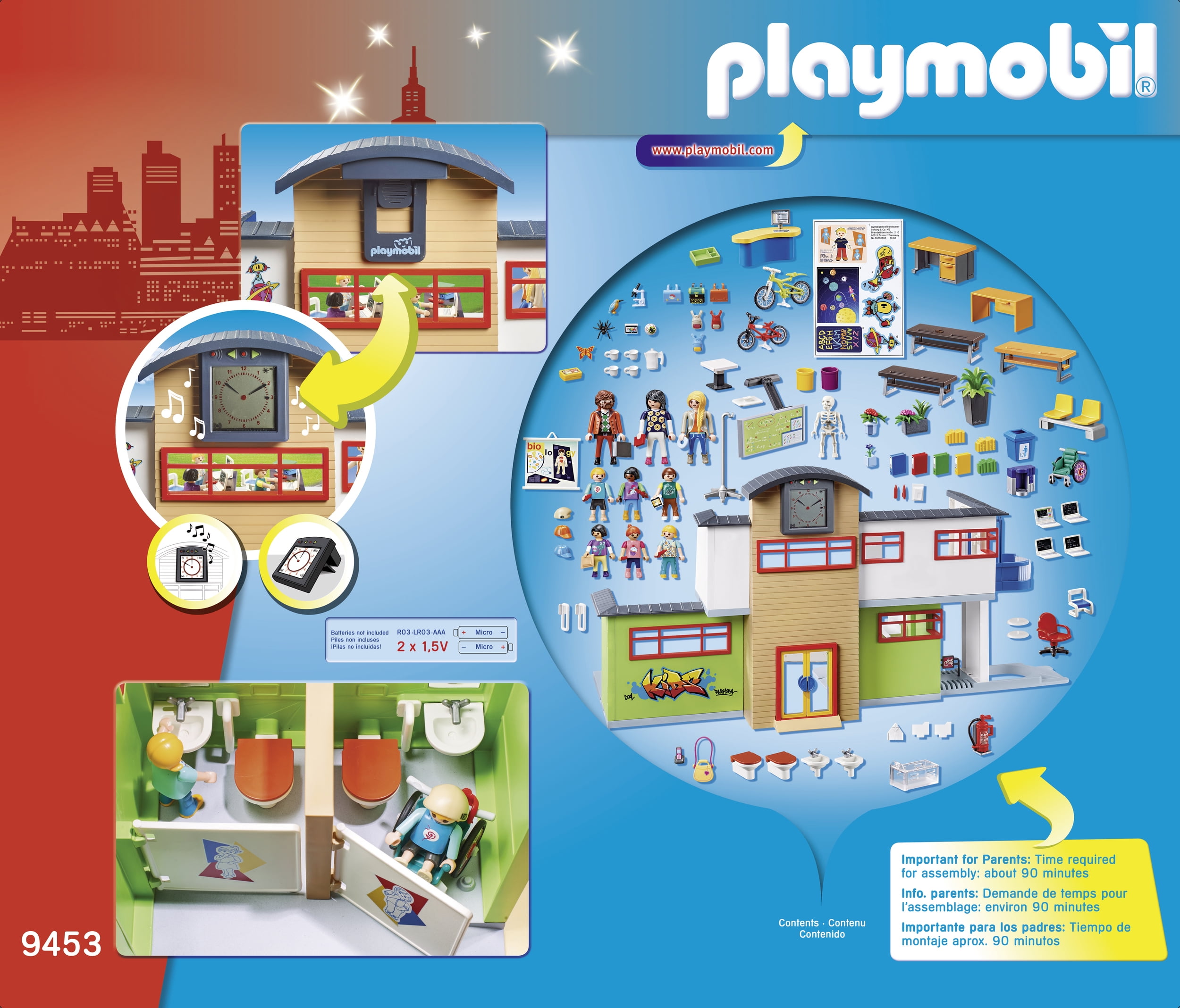 Playmobil 9453 hotsell furnished school building