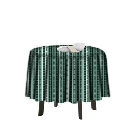 

eloria Geometric Printed Round Table Cloth Resistant Washable Decorative Table Cover for Dining Table