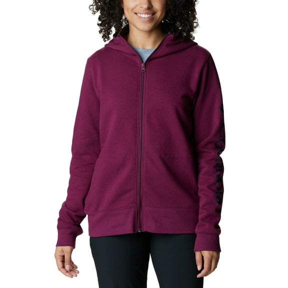 Columbia Womens Regular fit Hoodie Sweatshirt XS Purple Solid