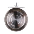 thumbnail image 1 of 2xAves Ardillas Jaulas para Loros Comedero para Mascotas Tazón de Agua de material acero Inoxidable para Alimentos S Yuyangstore Cuenco para pájaros de acero inoxidable, 1 of 8