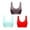 Red Sports Bras for Women, variant on Sinpiling 3 Pack Womens Sports Bras Wire-Free Push-Up Padded Pullover Support Bralettes Underwear Basic Comfort Stretchy Solid Full-Coverage Yoga Seamless-Bra Christmas Outfits