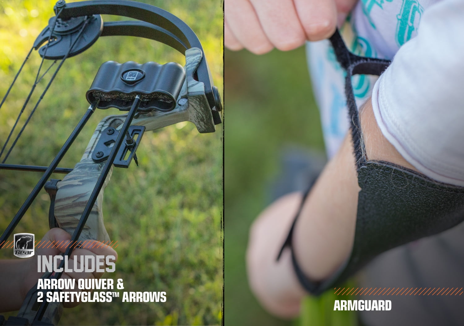 Bear Archery Warrior Youth Bow Set for Ages 11+, Archery