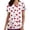 White, variant on Valentines Day Scrubs Tops Women Short Sleeve V Neck Nursing Uniform Plus Size Heart Print Nursing Uniform S-5XL