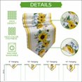 thumbnail image 5 of Sunflower Table Runner Linen Burlap Table Runner 72 Inches Long Yellow Flowers Yellow Plaid Farmhouse Dresser Scarves for Kitchen Island Coffee Dining Room Party Wedding Banquet Holiday Decor 14"x72", 5 of 8