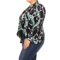 thumbnail image 3 of Women's Plus Size Solid Print Casual Long Sleeve Open Front Jacket Blazer/Made in USA, 3 of 5