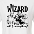 thumbnail image 3 of The Wizard of Oz - The Wizard Will Fix Everything - Juniors Cropped Cotton Blend T-Shirt, 3 of 5