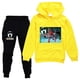 thumbnail image 3 of Suéter con capucha de manga larga para hombres y mujeres adultos, ropa para niños Roblox, puertas, primavera y otoño, 2 piezas, 3 of 4