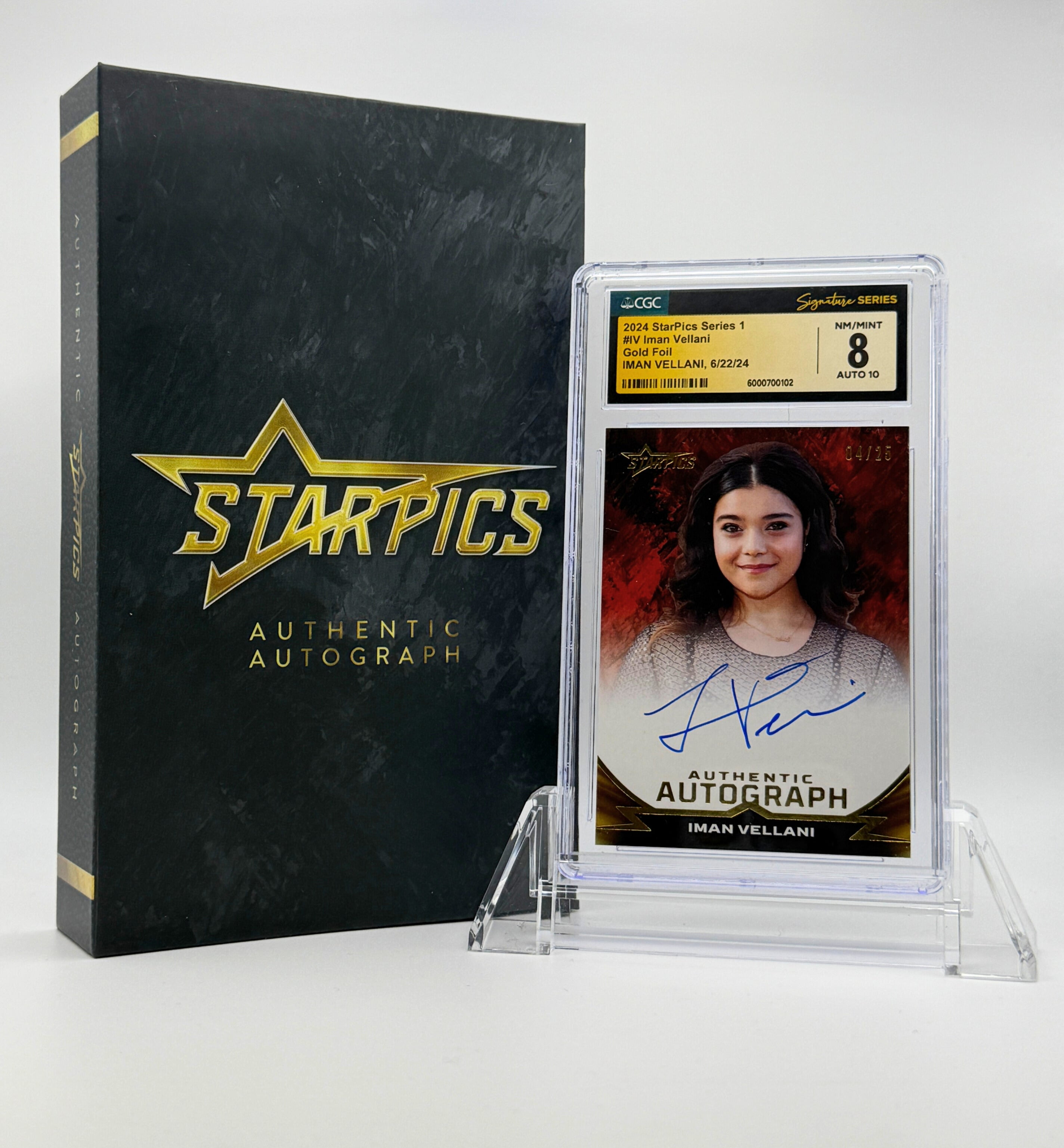 StarPics Iman Vellani Autographed Trading Card - Limited Edition