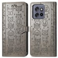 thumbnail image 2 of Funda Cartera FOXDOCK para Motorola Edge 50 Neo , Flip PU con Relieve de Gatos y Perros, Tarjetero y Soporte, 2 of 6
