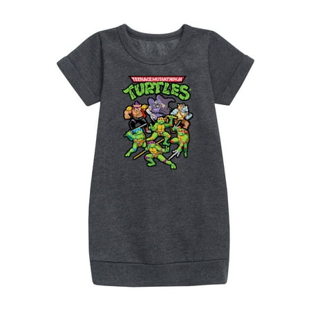 

Teenage Muntant Ninja Turtle - Pixel Gaming Group - Toddler And Youth Girls Fleece Dress