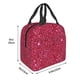 thumbnail image 3 of Easygdp Red Glitter Bolsa Térmica Premium - Tela Oxford Impermeable, Gran Capacidad, Bolsillo Frontal, Unisex para Trabajo, Escuela, Actividades al Aire Libre y Picnics, 3 of 8