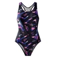 thumbnail image 4 of Zylarhe Girls Swimsuit High Performance Athletic Swimsuit For Teen Girls Youth Comfortable Durable Swimwear Blue 7-8 Years, 4 of 7