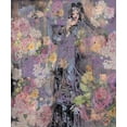 thumbnail image 2 of Wiley, Marta 20x23 Gold Ornate Wood Framed with Double Matting Museum Art Print Titled - Floral Geisha II, 2 of 4