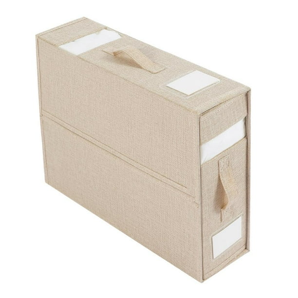 Organizador de Juego de Sábanas, Bolsa de Almacenamiento de Edredón, Organizador de Armario, Contenedor, Organizador de Ropa de Cama Plegable para Fun