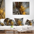thumbnail image 4 of Designart Fractal Yellow Connected Stripes - Contemporary Throw Pillow - 12x20, 4 of 5