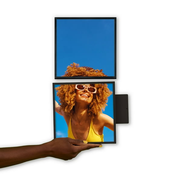 TilePix Nail Free Black Frame, 2-Piece Split Image