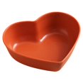 thumbnail image 2 of Queroig Dessert Dish Heart-shaped Stackable Drop Resistant Washable Sound Construction Pack Food Anti-deform Seasoning Plate for Dining Room, 2 of 7