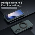 thumbnail image 5 of For Samsung Galaxy Z Fold 4 Case with Screen Protector, Grip Ring Kickstand Shockproof Hard PC Back Cover Anti-Scratch Bumper Drop Protection Slim Fit Phone Case for Samsung Galaxy Z Fold 4, Green, 5 of 7