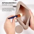 thumbnail image 4 of Estuche para Brochas de Maquillaje de Silicona,Soporte para Brochas de Maquillaje Magnético,Cierre Magnético Mejorado,Soporte de viaje Portátil Impermeable para Brochas (Caqui), 4 of 7