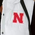 thumbnail image 3 of Women's Gameday Couture  White Nebraska Huskers-Hooded Full-Snap Puffer Vest, 3 of 3