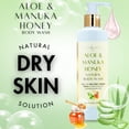 thumbnail image 5 of Aloe & Manuka Honey Natural Body Wash, Moisturizing Shower Gel for Sensitive Skin, 8 oz by LatherGreen, 5 of 10