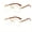 transparent+transparent, variant on 2 Pairs Rimless Square Fashion Glasses for Men Women, Vintage Metal Double Bridge Wide Lightweight Eyewear Party Photo Prop Accessories