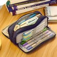 thumbnail image 3 of Estuche grande para lápices, estuche duradero para bolígrafos con gran capacidad, minimalista,/Azul/ kaili Sencillez, 3 of 5