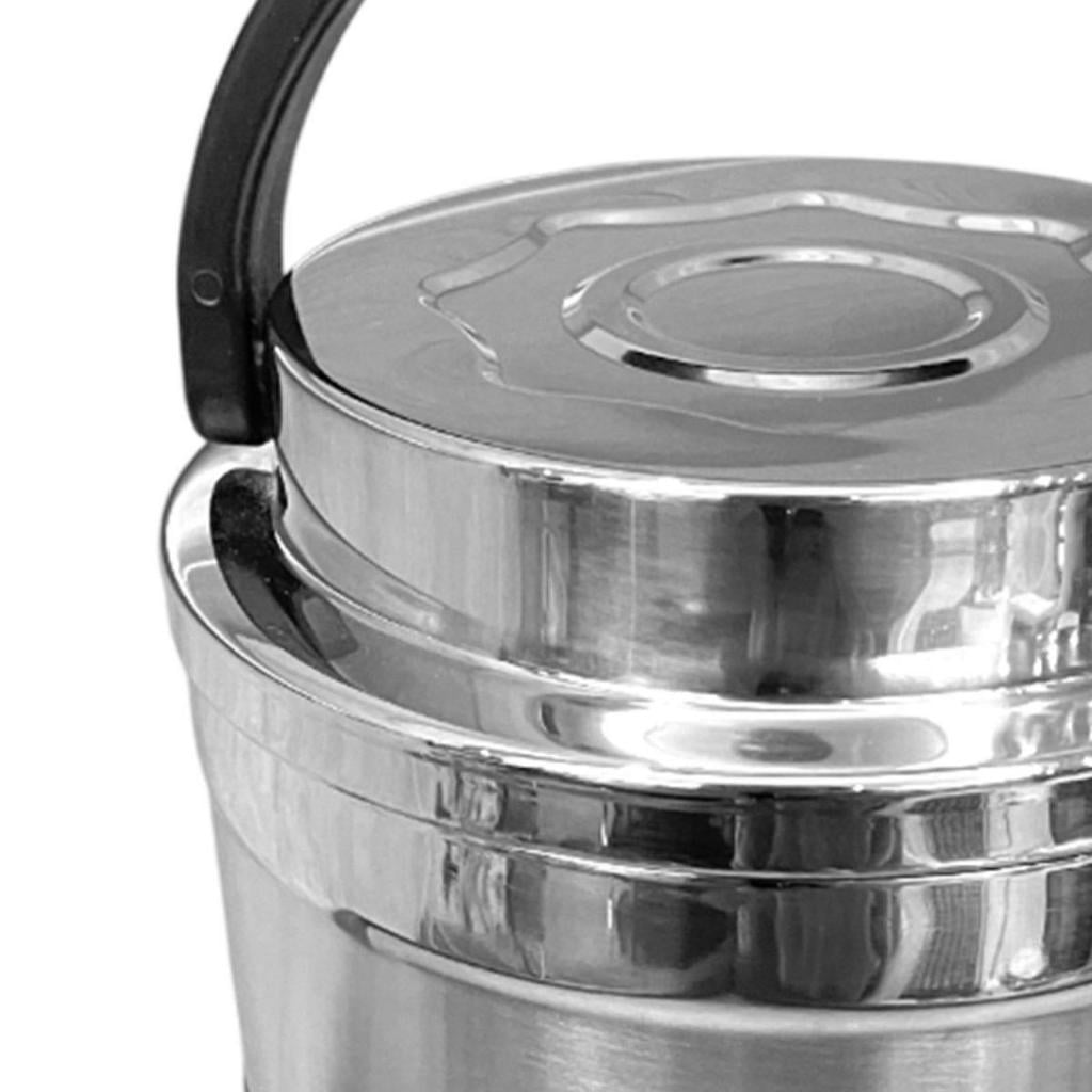 Fiocias Bento Box Adults Lunch Box Lightweight Reusable Stainless Steel Insulation Lunch 3 Layer
