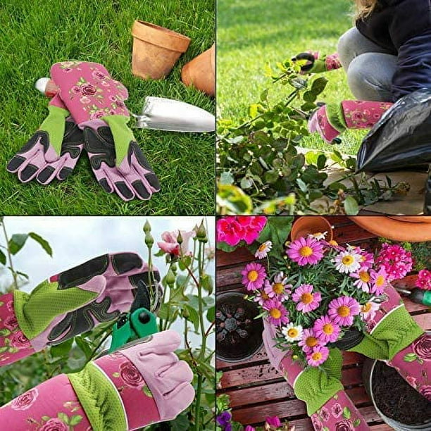 Long Gardening Gloves for Women Thorn Proof Ladies Garden Work
