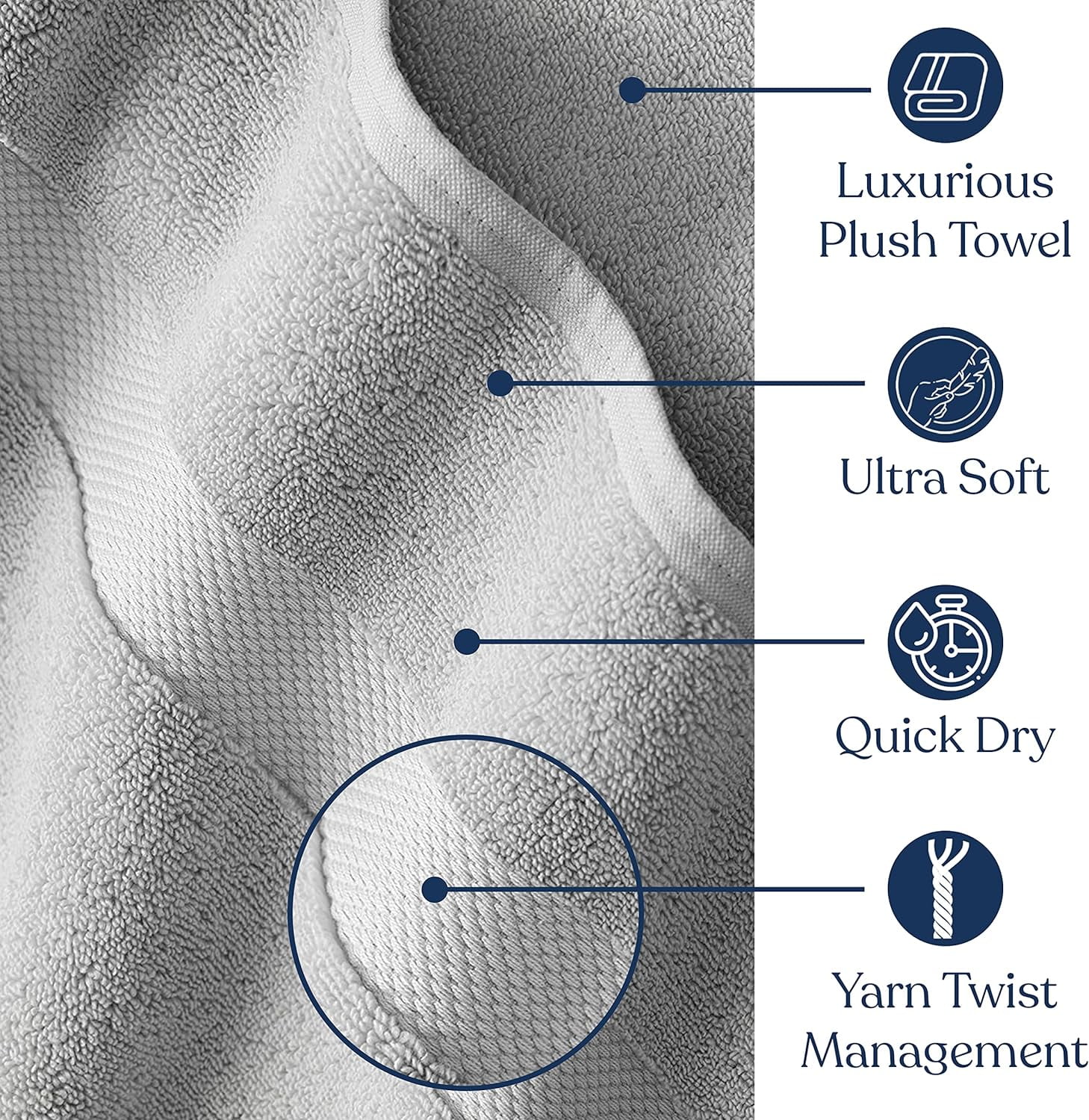 Dtydtpe Bathroom Accessories Ultra Soft Exfoliating Bath Towel