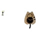 thumbnail image 1 of Figura de escritorio,Estatua de rana camarero,estante,escritorio,decoración del hogar,Reloj de pared,Reloj de pared decorativo con diseño de gato para sala de estar,silencioso,Reloj de pared, 1 of 8