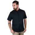thumbnail image 2 of Camisa Manga Corta Color Negro Corte Regular Con Textura Para Hombre, 2 of 4