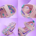 thumbnail image 3 of LNMQLPDBS Toddler Boy Summer Shoes Beach Shoes for Kids Color Block Soft Sole Comfort Lightweight Boys and Girls Casual Shoes Fashion Sandals with Adjustable Double Band Kids Sandals, 3 of 9