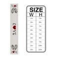 thumbnail image 3 of Table Runner Dresser Scarf 13 x 60 Inch Rose Love Dog's Paws Shape Heart Table Runners Non-Slip Heat Kitchen Dining Table Decor for Kitchen Farmhouse Indoor Outdoor Home Party, 3 of 7