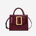 thumbnail image 2 of New High Quality Trendy Shoulder Bag Women Unique Belt Buckle Deco Handbag Square Versatile Commuting Bag, 2 of 15
